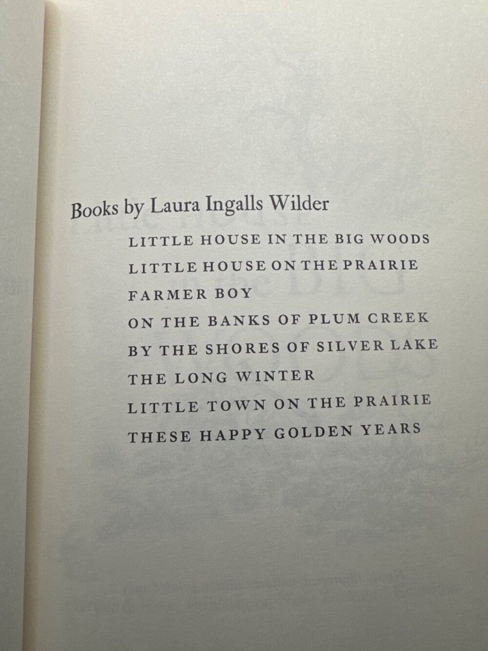 Little House In The Big Woods Hardcover By Laura Ingalls Wilder 1953 Edition Yel - Picture 4 of 5